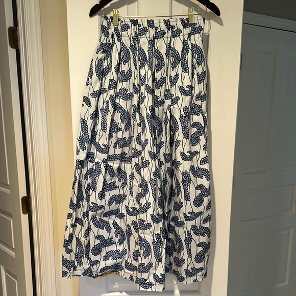 Blue and White Maxi Skirt - Picture 1 of 2